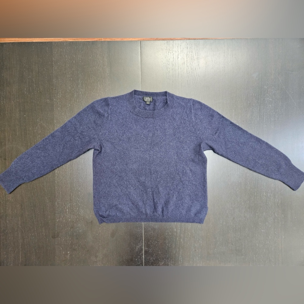 J.Crew 100% Navy Cashmere Sweater